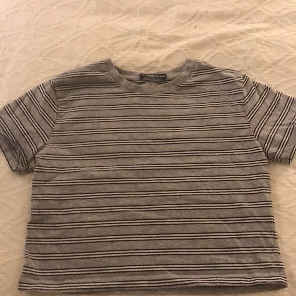 A Brandy Melville striped crop top